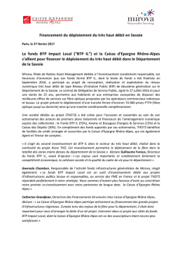 Lire le communiqu&eacute; de presse