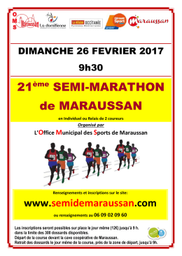 Bulletin - Semi-marathon de Maraussan