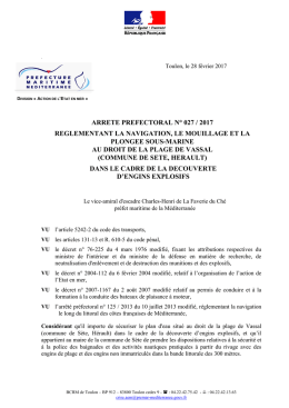 2017-027 - Pr&eacute;fecture maritime de la M&eacute;diterran&eacute;e
