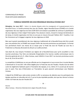 Communiqué de presse - 1 mars 2017
