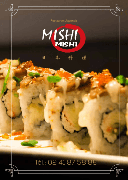 Notre carte  - Restaurant Mishi Mishi