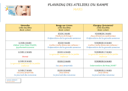 T&eacute;l&eacute;charger le planning de Mars 2017