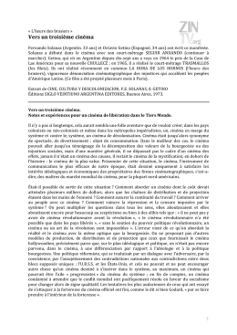 Vers un troisième cinéma