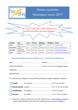 Nouveaux cours 2017 - Association Fair Play