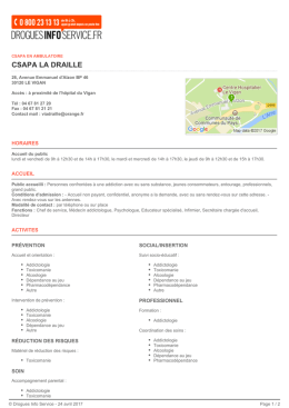 csapa la draille - Drogues Info Service