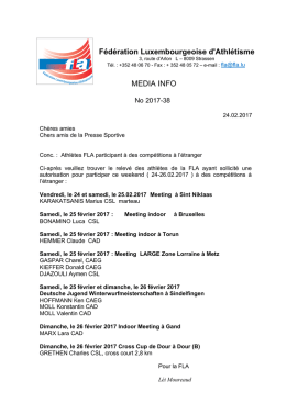 Document - F&eacute;d&eacute;ration Luxembourgeoise d`Athl&eacute;tisme