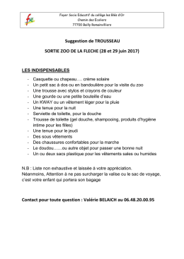 trousseau - Le site des Parents des élèves du Collège des Blés d`Or