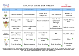 Restauration scolaire - Saint