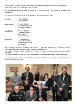Les membre de l`Association Sportive Automobile du Val