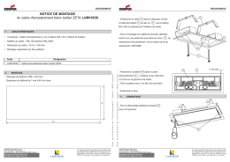 NOTICE DE MONTAGE du cadre d`encastrement