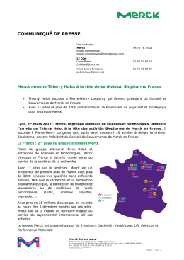 communiqu&eacute; de presse