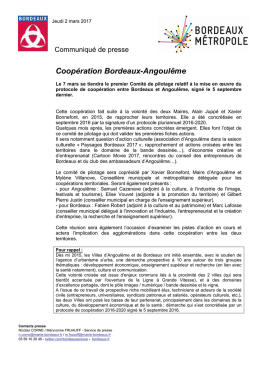 Communiqué de presse