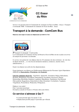 CC Essor du Rhin - communaut&eacute; de communes Essor du Rhin