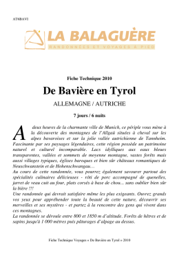 De Bavi&egrave;re en Tyrol