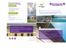 Plaquette de présentation Ecosite février 2017 - Biovallée