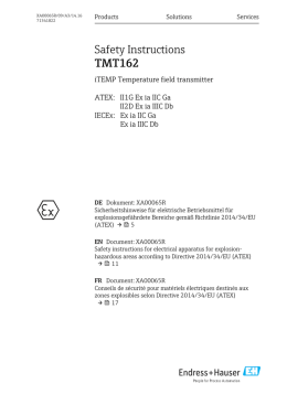 Safety Instructions TMT162