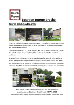 Loca on tourne broche - Boucherie Charcuterie Kesch