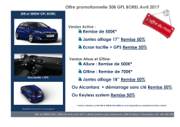 Offre du mois