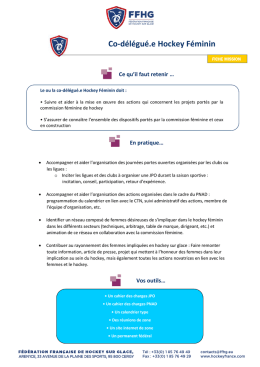 Co-délégué.e Hockey Féminin