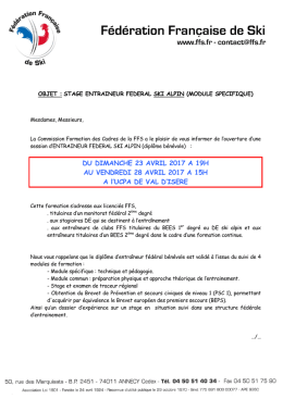 DU DIMANCHE 23 AVRIL 2017 A 19H AU VENDREDI 28