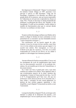 Les extraits - Vous allez aimer l`École