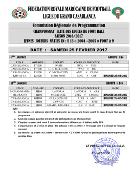 u13 2016-2017 11eme jounree du 25-02-17