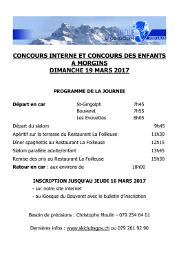 Bulletin inscription concours 19 mars 2017 - Ski club St