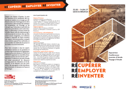 RécupéReR RéemployeR RéinventeR - ENSACF