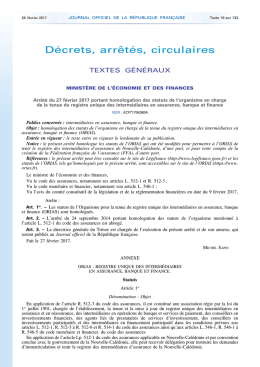 publiés au Journal officiel