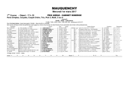 mauquenchy - Resultat PMU