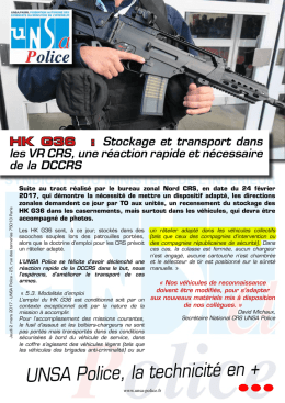 UNSA Police, la technicité en +