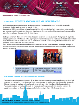 Pr&eacute;sentation PowerPoint - Festival Interceltique