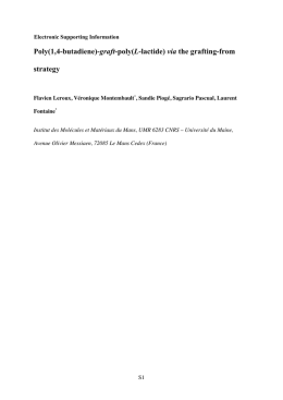 Poly(1,4-butadiene)-graft-poly(L-lactide) via the grafting