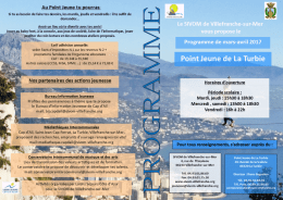 programme mars – avril