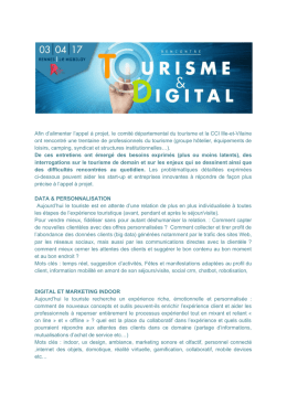 Afin d`alimenter l`appel &agrave; projet, le comit&eacute; d&eacute;partemental du tourisme