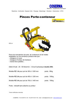 Pince porte-conteneur