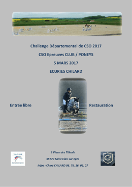 Concours aux Ecuries Chilard à Saint-Clair-sur-Epte