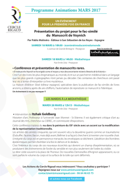 Télécharger le Programme