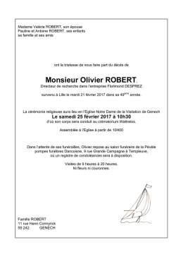 Monsieur Olivier ROBERT,