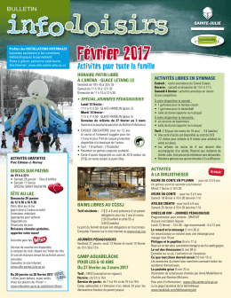 F&eacute;vrier 2017 - &Eacute;cole du Tourne-Vent