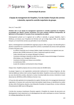 Télécharger le communiqué de presse