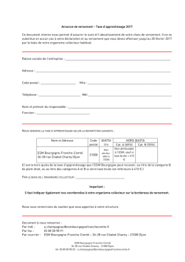 Annonce de versement 2017 - ESM Bourgogne-Franche