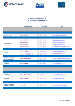 Liste des coordonn&eacute;es des correspondants des Contrats d