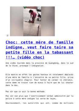 Choc: cette mère de famille indigne, veut faire taire