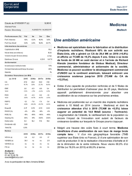 2 mars 2017 - Etude - Medicrea