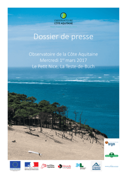 Dossier de presse - Observatoire de la côte aquitaine