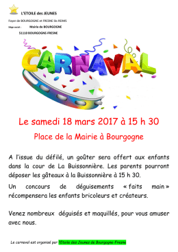Le samedi 18 mars 2017 à 15 h 30