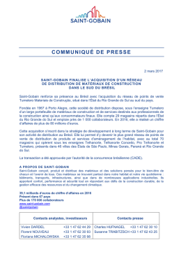 communiqué de presse
