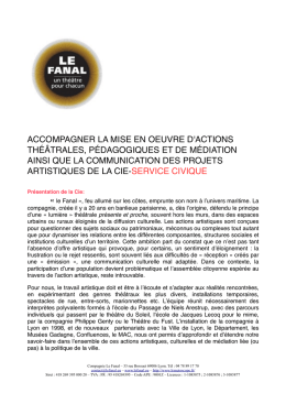 voir le fichier pdf associ&eacute; - Theatre