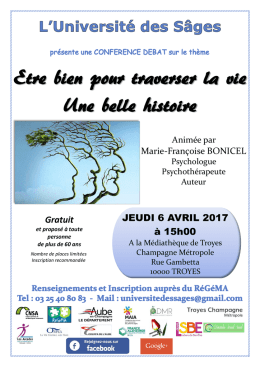 Etre bien pour traverser la vie Une belle histoire